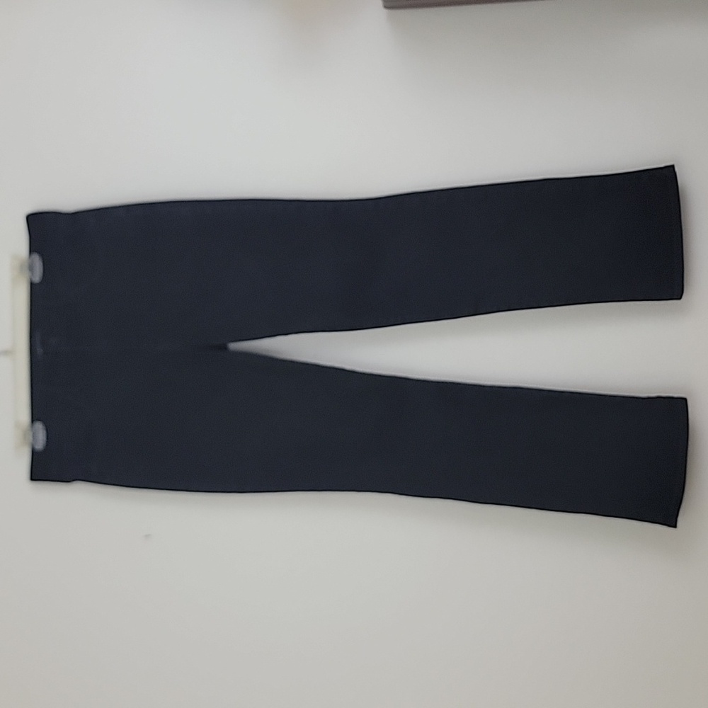 NYDJ Black Marilyn Straight Lift Tuck Black Jeans 32 X 28.5 Womens 10